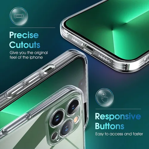 Vista 309 de Supdeal Funda cristalina transparente para iPhone 11, [No se amarillea] [Protección de la cámara] [Probado contra caídas de grado militar] Funda