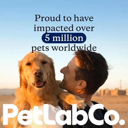 Vista 6 de PetLab Co. Fórmula dental para gatos y perros, mantiene el aliento del perro fresco y los dientes limpios, apoya la salud de las encías. Aditivo