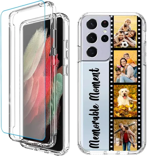 Vista 17 de Funda para teléfono con foto personalizada para Samsung Galaxy S21 5G, cubierta personalizada con imagen, texto, logotipo