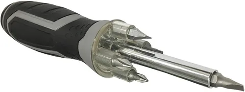 Vista 5 de Destornillador LED con enchufe de transmisión y telescopio de 12", herramienta de recogida magnética