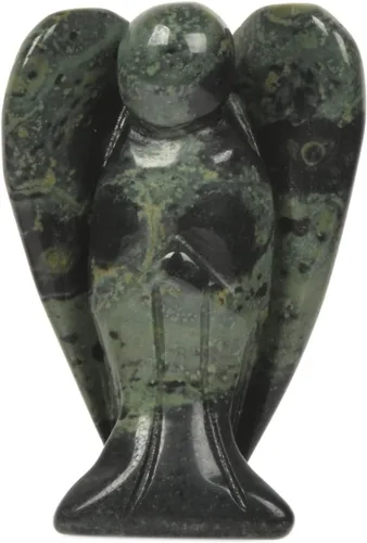 Vista 22 de Justinstones Estatua de Ángel de la Guarda de Gema Tallada en 7 Chakras, Ángel de la Paz en Bolsillo, 5 cm