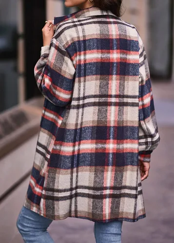 Vista 5 de BTFBM Women's Corduroy Shacket Jacket Shirts Lapel Long Sleeve Oversized 2023 Fall Winter Button Down Shirt Dress Pocket