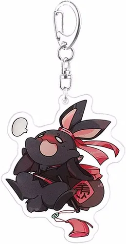 Vista 4 de SPDD Llavero Mo Dao Zu Shi Grandmaster of Demoníaco Cultivo Llavero Chen Qing Ling Acrílico Bolsa Colgante Wei Wuxian Llavero Llavero Soporte