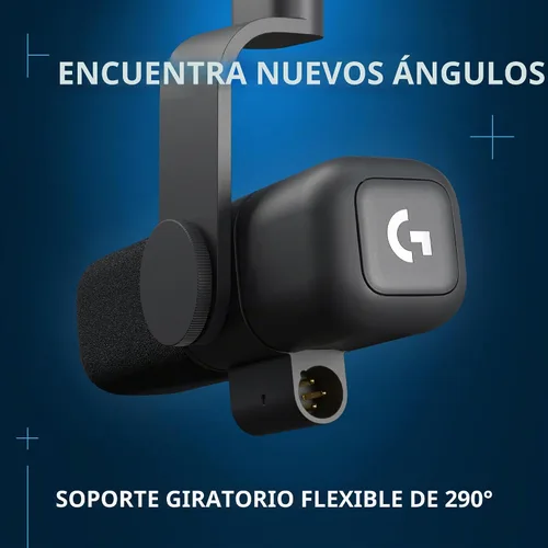 Vista 5 de Logitech G Yeti Studio Active Dynamic XLR Broadcast Micrófono - Negro