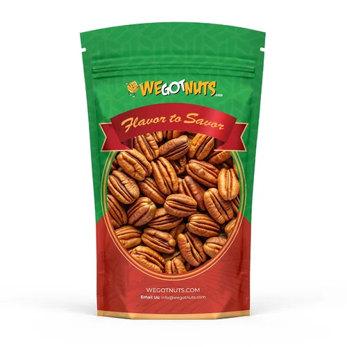 Vista 8 de Dos libras de nueces pecanas crudas, enteras, sin cáscara, crudas, naturales, sin conservantes añadidos, sin OMG, sin PPO, 100% natural We Got Nuts