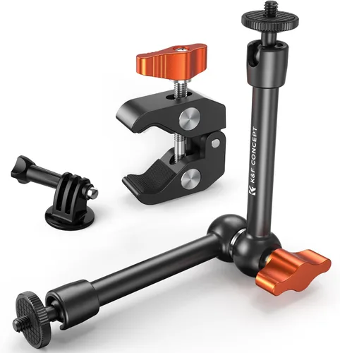 Vista 12 de K&F CONCEPT Brazo mágico de 9.8", cabezas de bola de 360° del brazo
