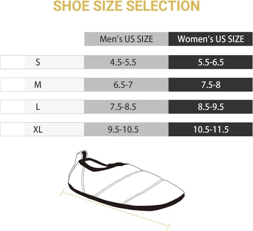 Vista 3 de KingCamp Unisex Warm Camping Slippers Soft Winter Slippers with Non Slip Rubber Sole Carry Bag