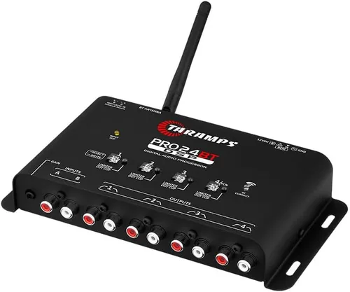 Vista 3 de Taramps Pro 2.4 BT Bluetooth DSP Crossover Full, procesador de señal digital, ecualizador de audio para automóvil con aplicación, ganancia de hasta