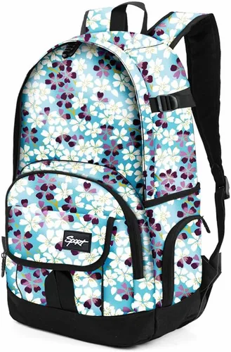 Vista 46 de Mochila escolar estilo Rickyh, mochila de viaje para hombres y mujeres, mochila ligera con compartimento para portátil, Tamaño único