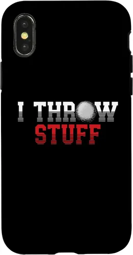 Vista 4 de iPhone 15 I Throw Stuff Lanzamiento de pista y campo Funda Shot Put