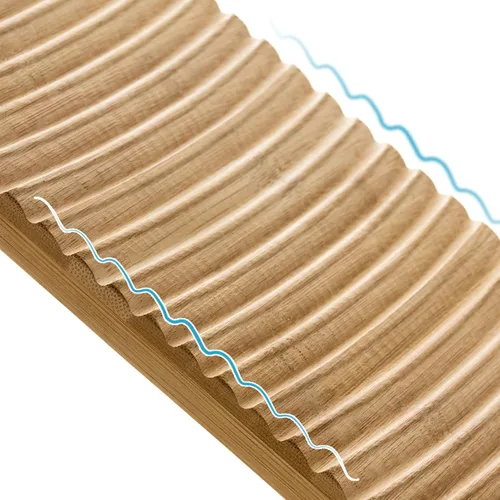 Vista 2 de Lakingo Tabla de lavado de mano de bambú natural para lavandería, pequeña tabla de fregar de madera, tabla de lavar rústica a la antigua, mini tabla