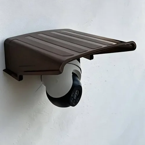 Vista 5 de Cubierta de lluvia para cámara, protector de pared para exteriores, resistente a la intemperie, bloqueo solar, adecuado para edificio de oficinas