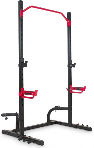 Vista 10 de Sunny Health & Fitness Multifunctional Strength Training Home Gym – Complete Workout Equipment with Training Attachments, Optional Squat Stand