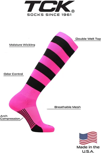 Vista 51 de TCK Winger Hoop - Calcetines de rugby con rayas para hombre