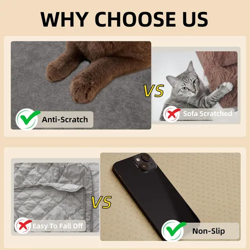 Vista 4 de Funda para sofá de 2 cojines, fundas para sofá modular, fundas de sofá para mascotas, fundas lavables, resistentes al agua, funda de sofá biplaza
