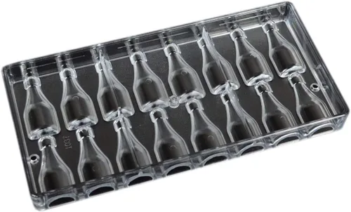 Vista 19 de Molde de policarbonato para chocolate, molde de caramelo de bricolaje, utensilios para hornear de plástico duro transparente, herramientas de 1