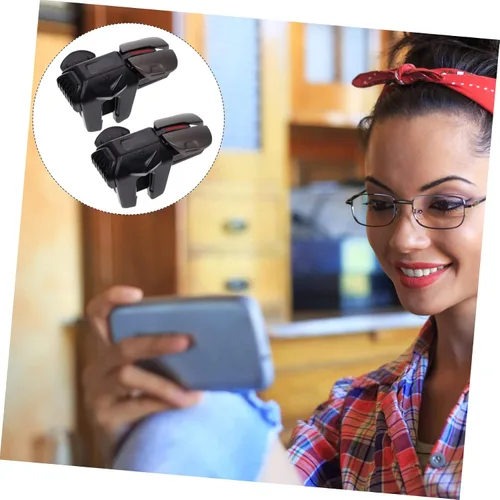 Vista 2 de 1pair Game Controller Trigger Compact Sturdy Mobile Game Triggers Compatibility for Enhanced Gaming Experience Lightweight Easy to Install for All