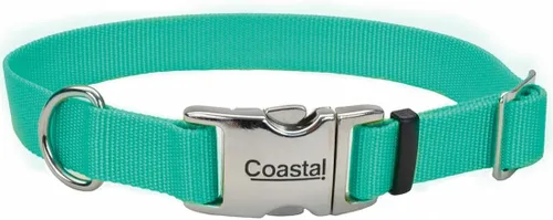 Vista 12 de Coastal Collar de perro ajustable para mascotas con hebilla de metal, cómodo collar de perro resistente a la decoloración con cierre a presión Negro