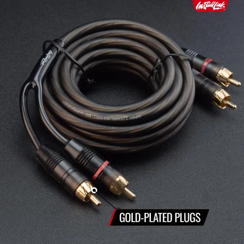 Vista 8 de Install Link Cable de audio RCA para subwoofer o cable estéreo, 2 canales, 12 pies