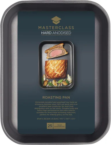 Vista 2 de MasterClass - Asador anodizado duro (aluminio, 14.6 x 10.4 in, revestimiento antiadherente de teflón)