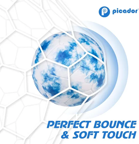 Vista 4 de Picador Balón de fútbol de tamaño 4, pelota de fútbol para niñas y niños de 6 a 8 a 12 años, para deportes al aire libre, pelota de entrenamiento