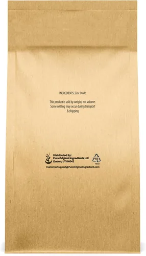 Vista 2 de Pure Original Ingredients Óxido de zinc, embalaje ecológico, no nano (1.5 libras)