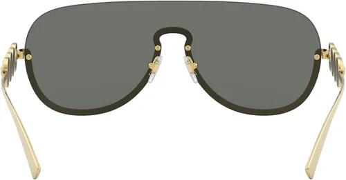 Vista 4 de Versace Gafas de sol Mujer Montura Dorada, Lentes Gris Oscuro, 0MM