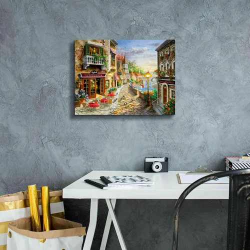 Vista 6 de Epic Graffiti 'Invitation to Dine' de Nicky Boehme, arte de pared en lienzo, 16 x 12 pulgadas
