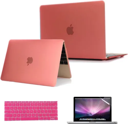 Vista 10 de Se7enline Funda rígida compatible con MacBook de 12 pulgadas modelo A1534 2015/2016/2017/2018/2019, versión para laptop, funda protectora rígida