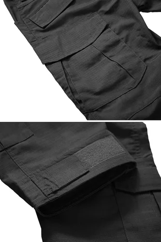 Vista 7 de TRGPSG Pantalones tácticos para hombre, pantalones de senderismo, pantalones cargo de camuflaje militar, pantalones de trabajo casuales