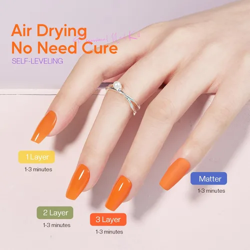Vista 11 de Morovan Juego de esmalte de uñas de uñas: regalo de primavera y verano 2026, 36 piezas, con purpurina y aire brillante, kit de esmalte de uñas