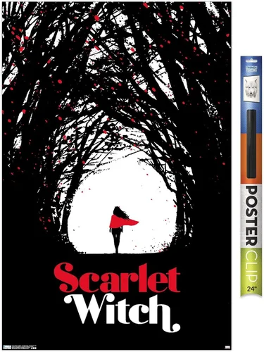 Vista 18 de Trends International Marvel Comics - Póster de pared de Bruja Escarlata #4, 14.725 x 22.375 pulgadas, versión enmarcada de madera de granero