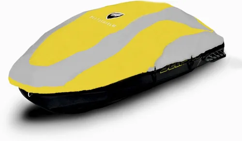 Vista 8 de Jetpro Trailerable PWC Jetski Watercraft Jet - Funda para esquís de hasta 3 plazas, Negro/Gris