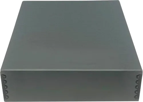 Vista 16 de Golden State Art, Caja de almacenamiento para archivos, Caja de almacenamiento de museo sin ácidos con tapa frontal y bordes de metal para guardar