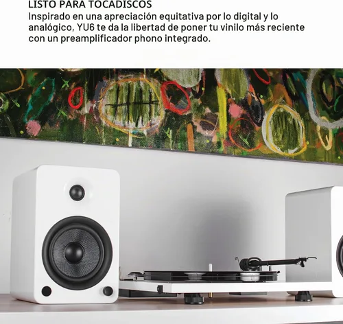 Vista 6 de Kanto Altavoces alimentados YU6MB con Bluetooth y Phono PREAMP - Negro mate - Par