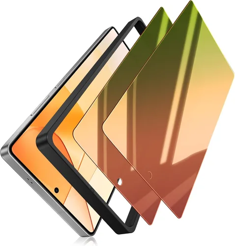 Vista 9 de Paquete de 2 protectores de pantalla de privacidad para iPhone 12 Pro Max, protector de pantalla de vidrio templado antiespía, sensible al tacto