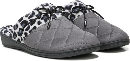 Vista 2 de Vionic Pleasant - Pantuflas ortopédicas para mujer, Negro
