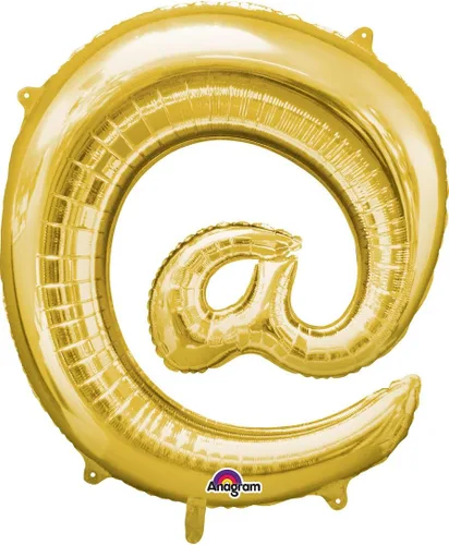 Vista 2 de ANAGRAM INTERNATIONAL Símbolo de oro de 32 pulgadas en el cartel PKG