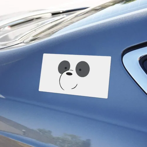 Vista 5 de We Bare Bears Panda Automotive Car Window Locker - Adhesivo para parachoques