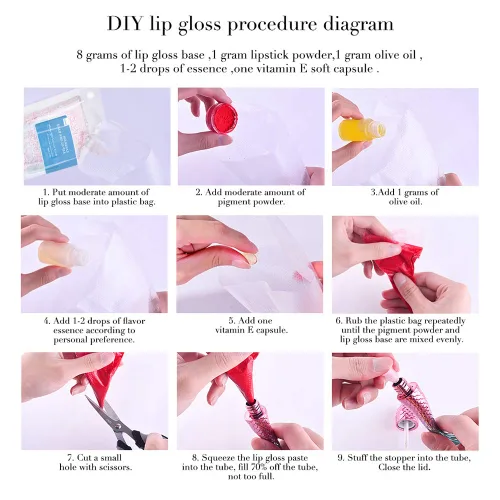 Vista 5 de Base de brillo de labios de 2 x 3.4 fl oz, gel antiadherente Transparente 2 paquetes x 3.4 fl oz