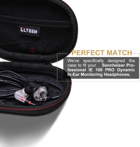 Vista 4 de LTGEM - Funda para auriculares inalámbricos Beats Flex, compatible con auriculares intrauditivos con cable JBL Endurance Run 2, solo funda
