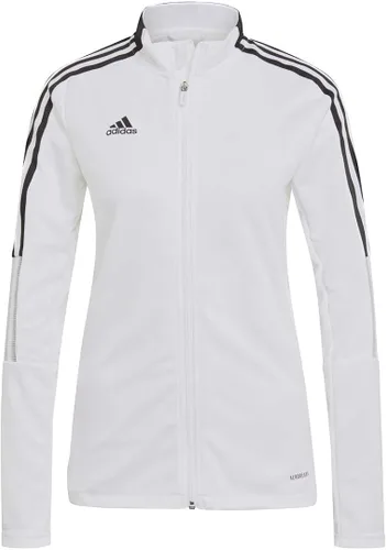 Vista 4 de adidas Tiro 21 - Chaqueta deportiva para mujer, Blanco, M