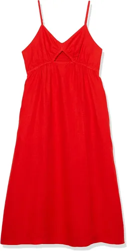 Vista 6 de The Drop Maci - Vestido midi con cuello en V y espalda fruncida para mujer