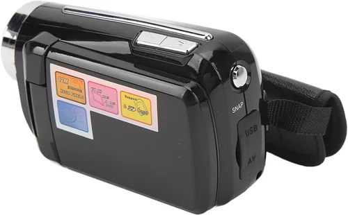 Vista 6 de Videocámara de video 4K, videocámara digital de 12MP 4X con relleno de luz, cámara digital 32G 1.8 pulgadas, grabadora de cámara