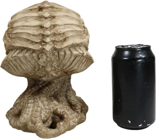 Vista 7 de Ebros Gift Figura de escritorio de calavera alienígena The Call of Cthulhu, 8 pulgadas de alto, monstruo marino gigante Kraken, escultura de pulpo