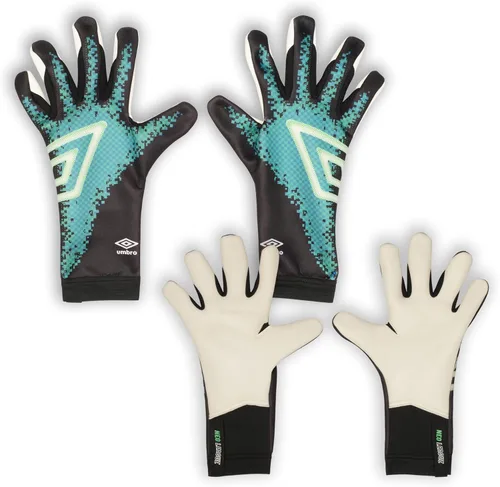 Vista 3 de Umbro Guantes de portero Junior Neo League, negro/blanco/verde azulado