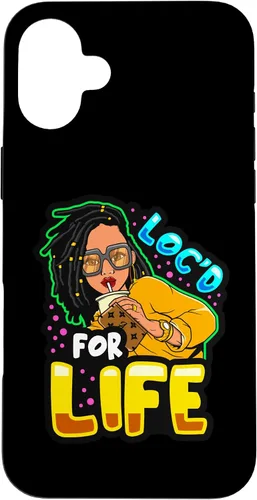 Vista 23 de Loc'd for Life Funny Locs Black Queen Dreadlocks Women Girls Case for iPhone 17