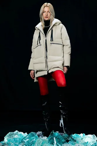 Vista 2 de Orolay - Chaqueta de plumón engrosada para mujer Beige