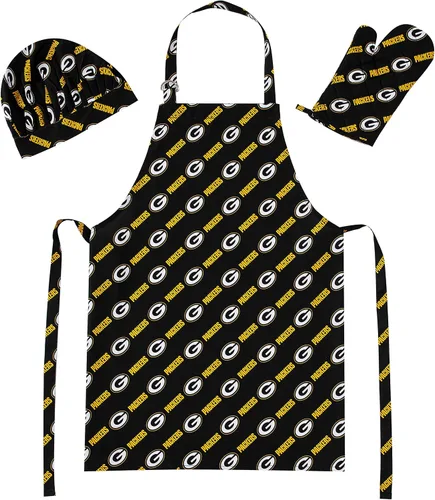 Vista 11 de Northwest NFL unisex-adult 3-piece Apron, Oven Mitt and Chef Hat Set