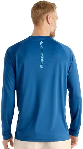 Vista 3 de HUK Camiseta de pesca de manga larga ventilada Pursuit para hombre (+30 UPF)